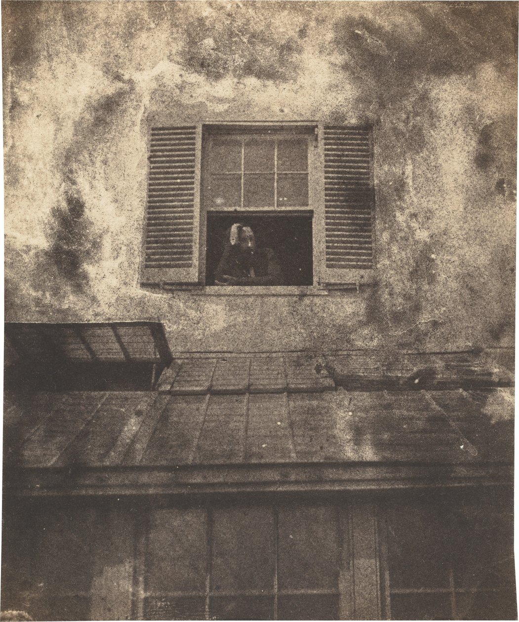 Auguste Vacquerie am Fenster, Marine Terrace, um 1853 (Foto) von Auguste Vacquerie