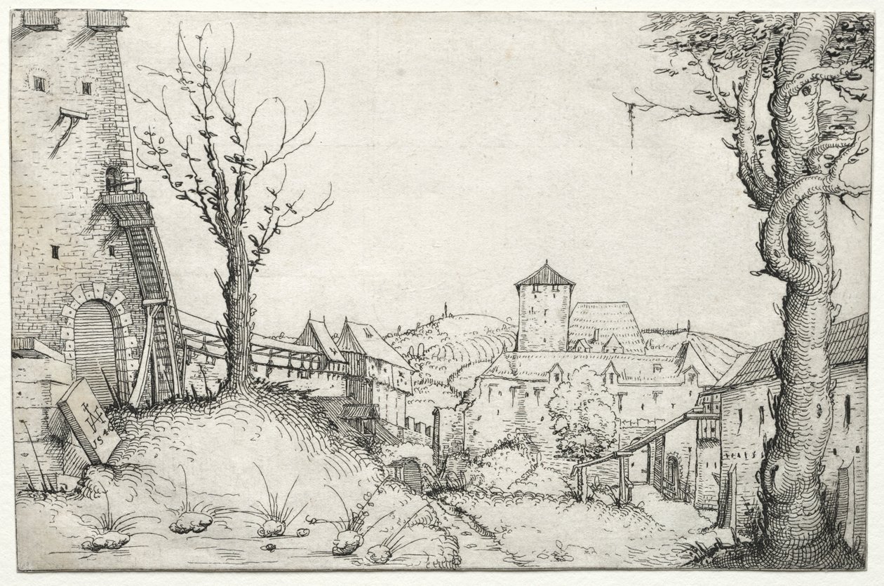 Hof eines Schlosses von Augustin Hirschvogel
