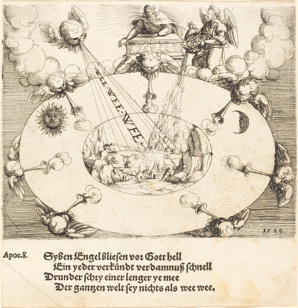 Die Öffnung des siebten Siegels von Augustin Hirschvogel