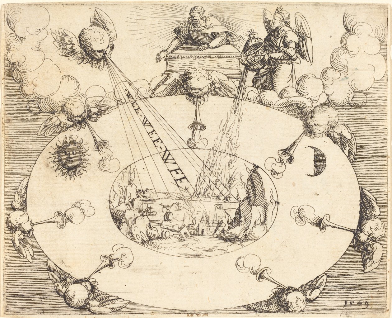 Die Öffnung des siebten Siegels von Augustin Hirschvogel