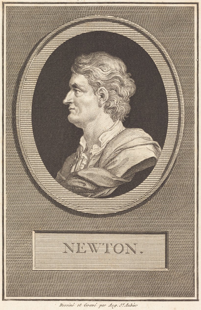 Isaac Newton von Augustin de Saint-Aubin