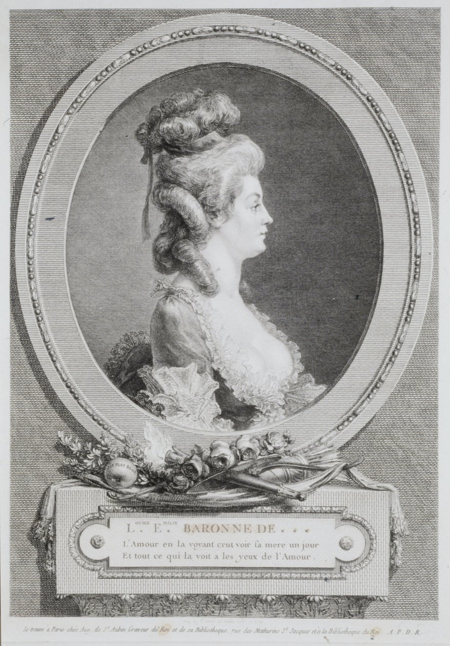 Louise Emilie: Baronin d’Andlau von Augustin de Saint-Aubin