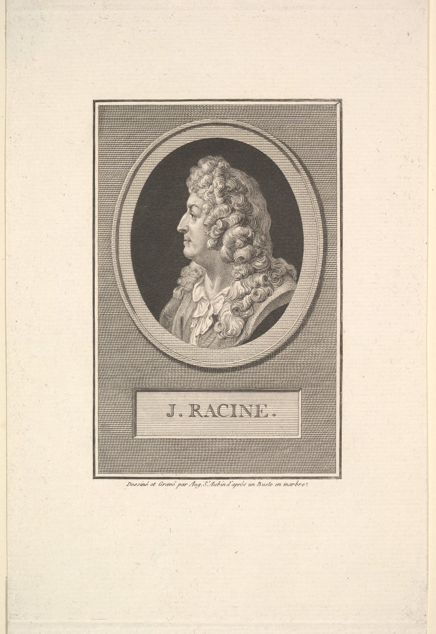 Porträt von Jean Racine, 1800 von Augustin de Saint Aubin