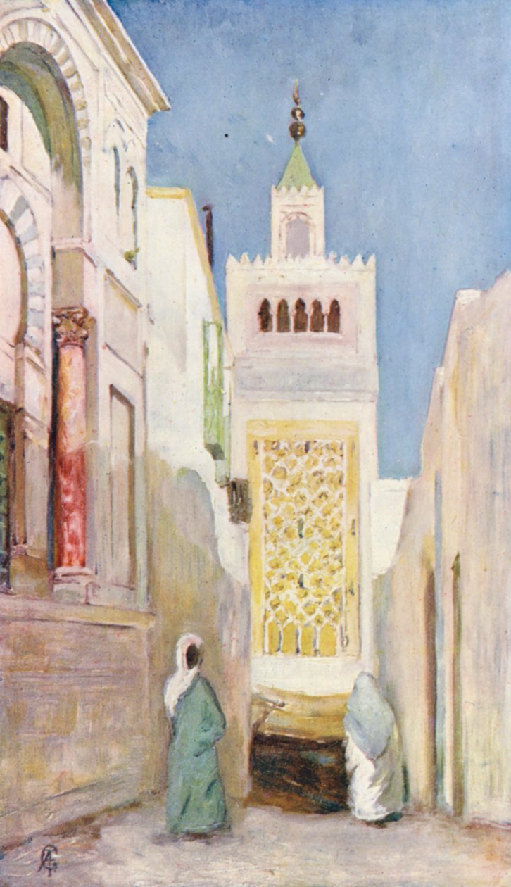 Eine Straße in Tunis von Augustine Fitzgerald