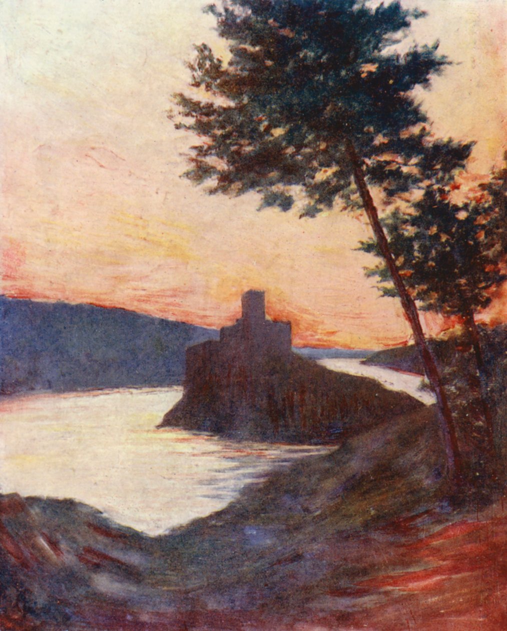 Das Schloss von Amourel am Tejo, Portugal von Augustine Fitzgerald