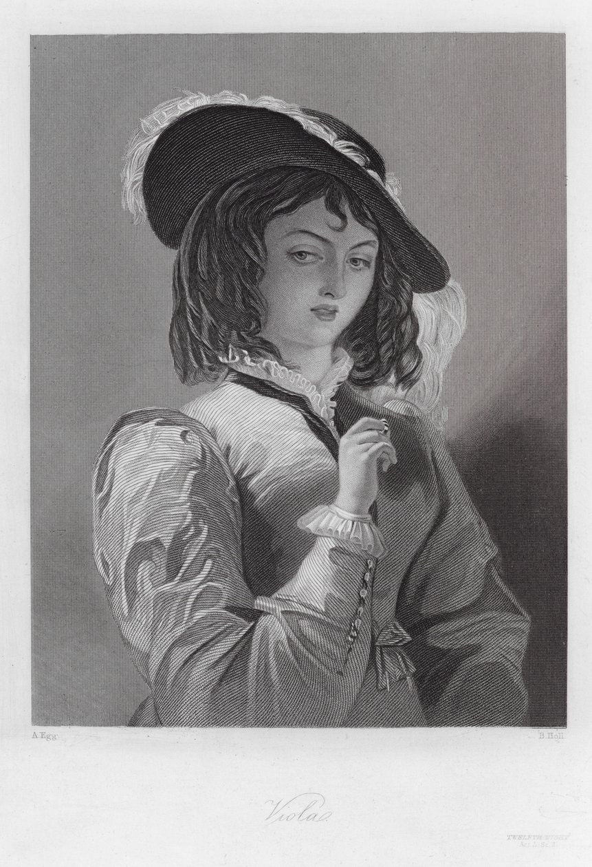 Viola, eine Figur aus Was ihr wollt von Augustus (after) Egg