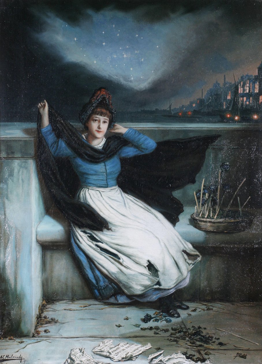 Der Tagesausklang - Ausverkauf von Augustus Edwin Mulready