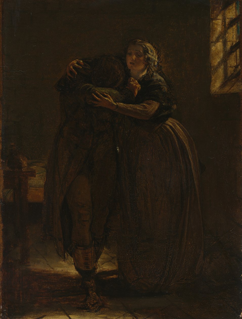 Studie für "Komm ruh dich in dieser Brust aus, mein eigenes geschlagenes Lieb" von Augustus Leopold Egg