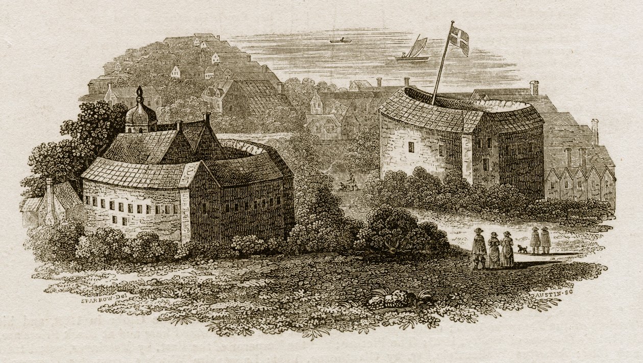 Bear Garden und Globe Theatre, Southwark, London von Austin