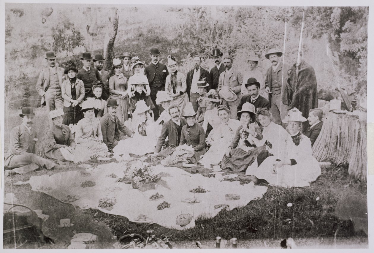 William Lawrence Bragg (1890-1971) und seine Familie in Australien, späte 19. Jahrhundert von Australian Photographer
