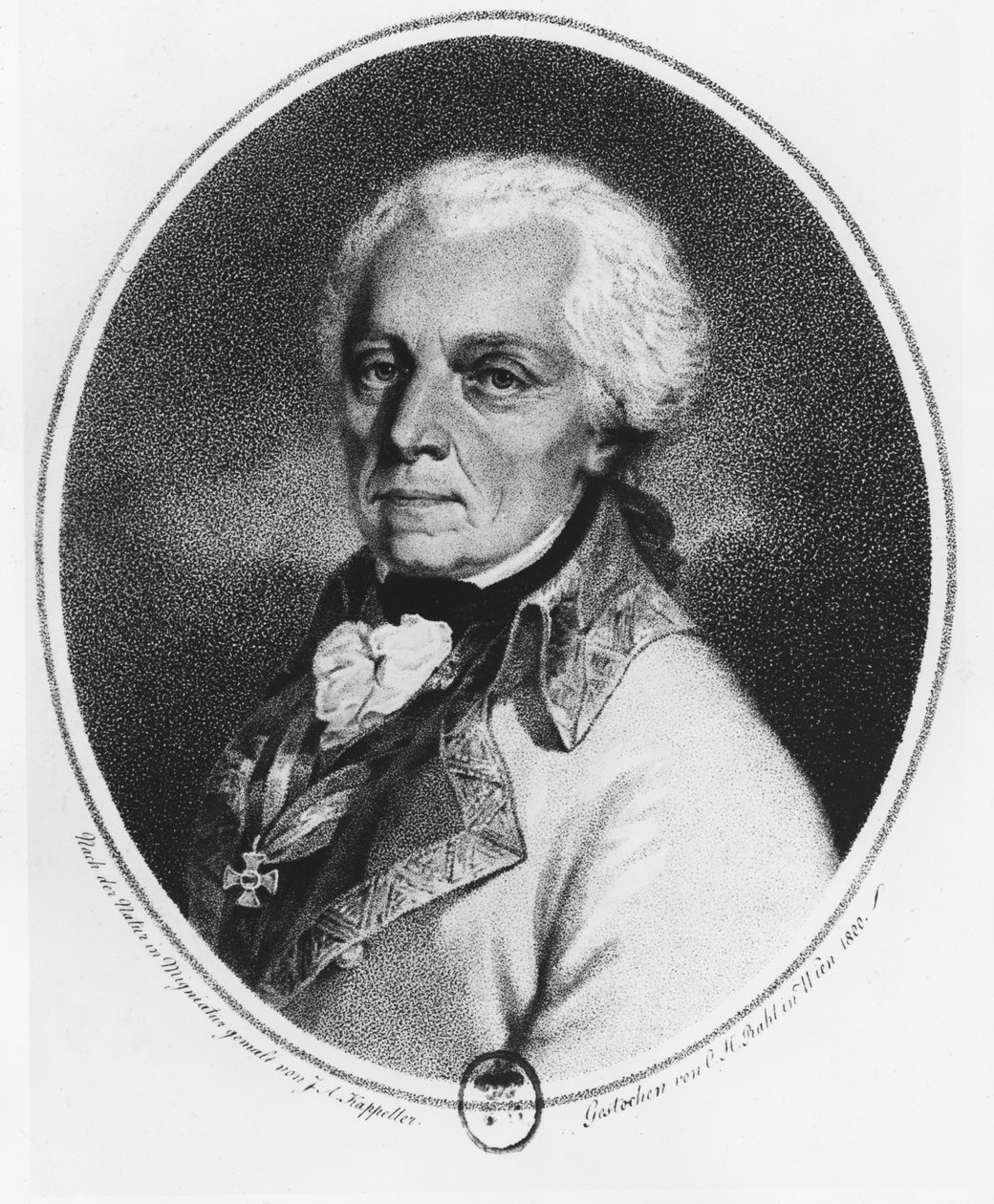 Paul Kray von Krajova (Lithografie) von Austrian School