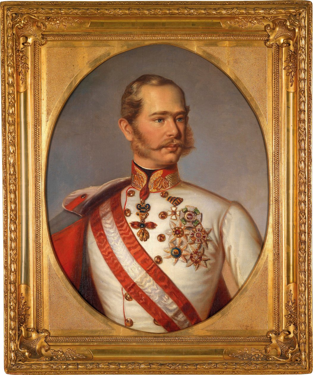 Porträt von Franz Joseph I. von Österreich (1830-1916) von Austrian School