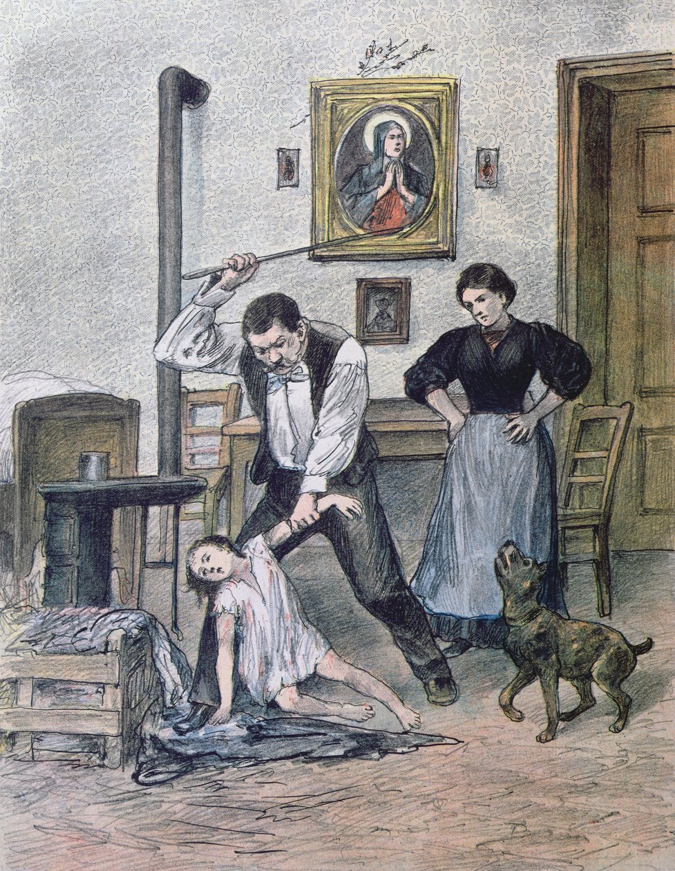 Der grausame Vater, 1897 von Austrian School