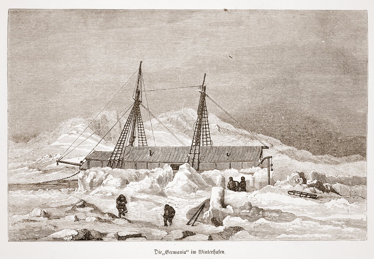 Die Germania für den Winter gerüstet, 1876 von Austrian School