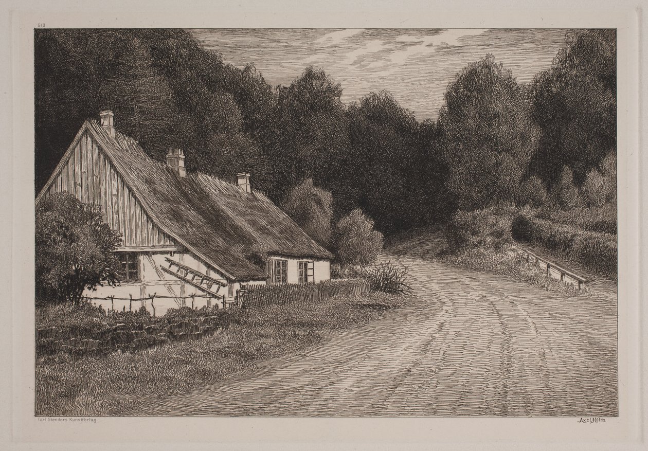 Bauernhaus am Wald von Axel Holm