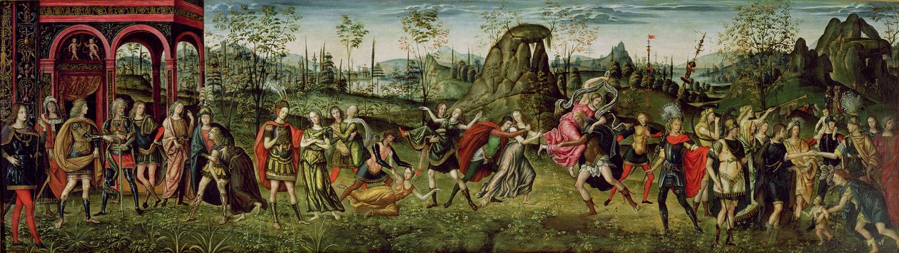 Der Raub der Sabinerinnen von Baldassarre Peruzzi