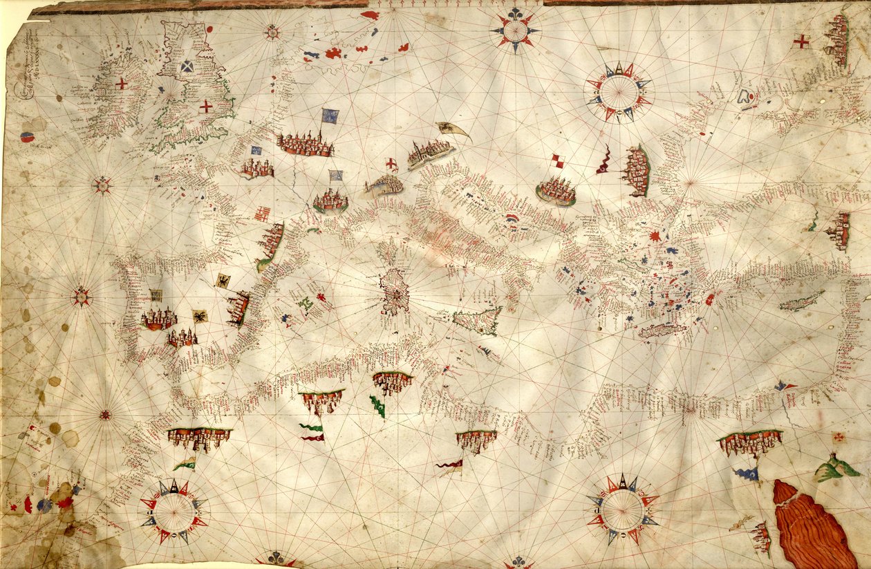 Portolankarte von Baldassarre (16th century) Maggiolo