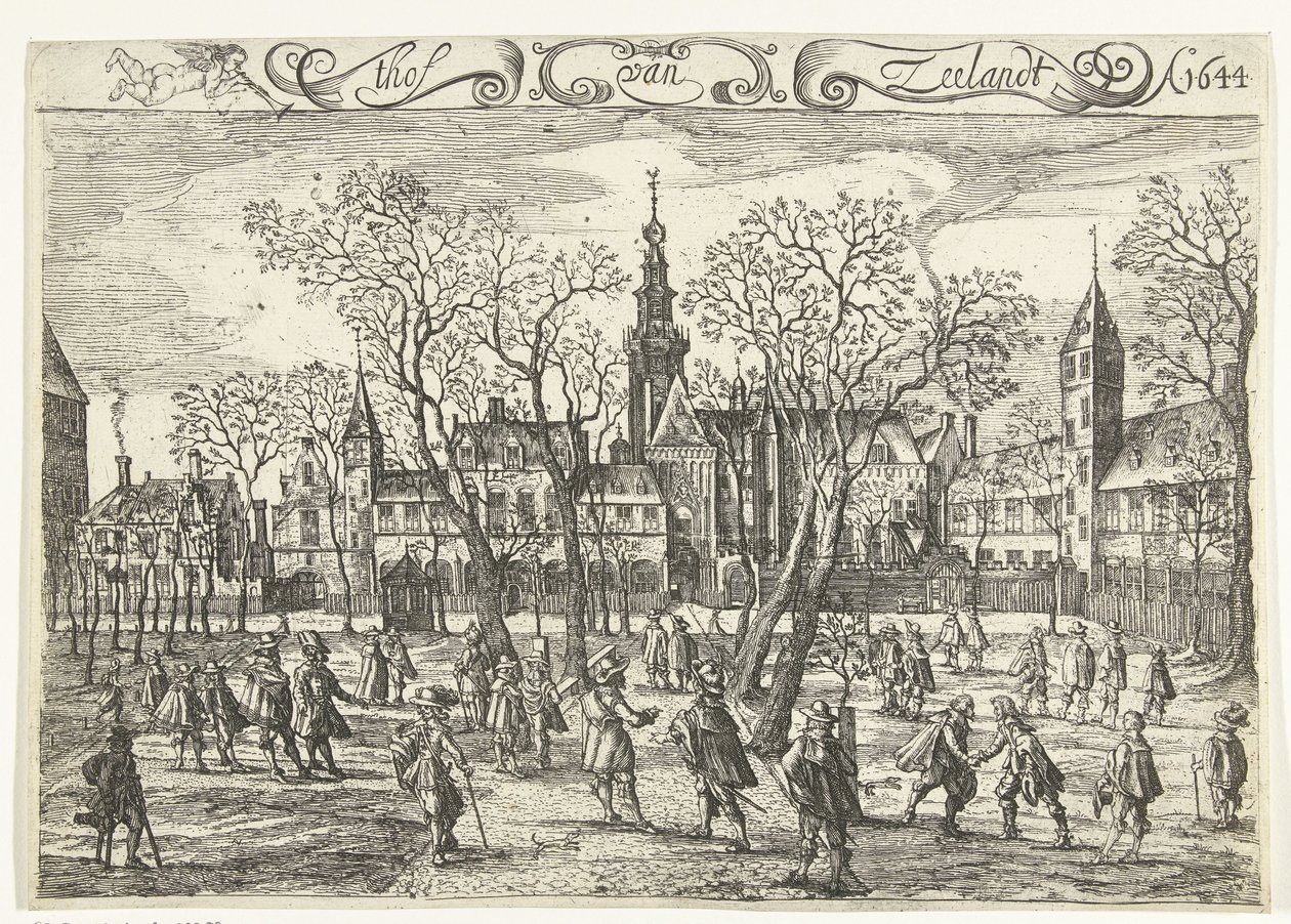 Der Hof von Zeeland in Middelburg, 1644 von Balthasar Florisz. van Berckenrode