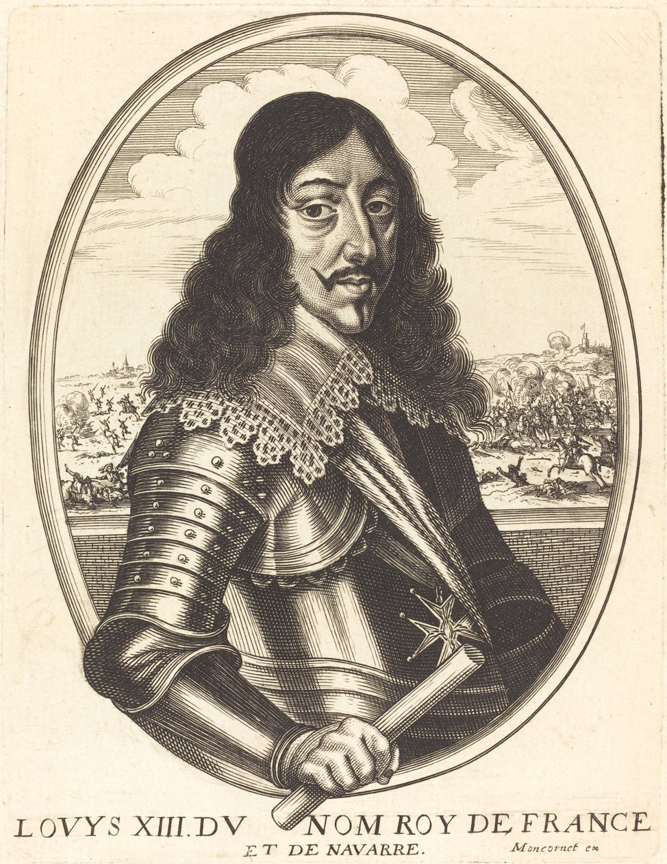 Ludwig XIII., König von Frankreich von Balthasar Moncornet