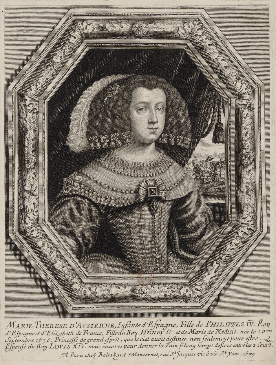 Moncornet, ed - Marie Thérèse von Österreich von Balthasar Moncornet