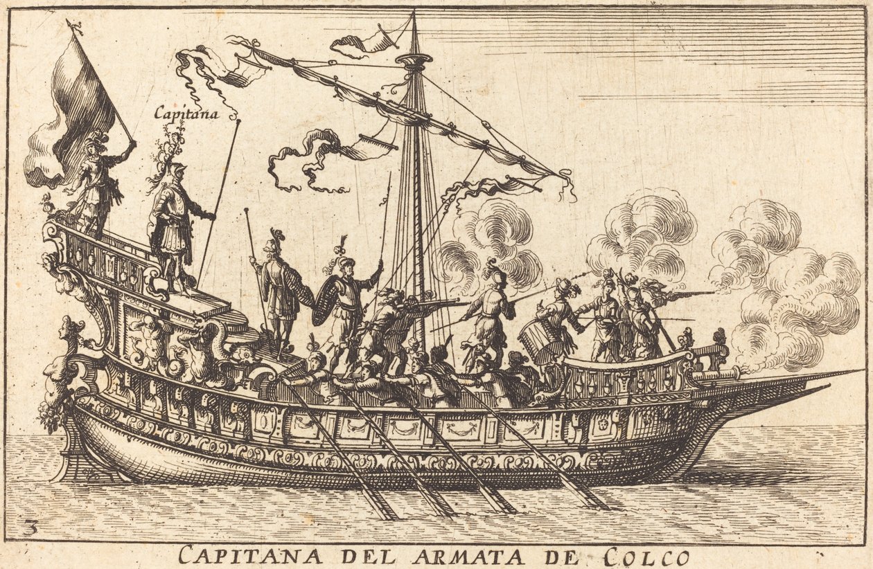 Capitana del Armata de Colco von Balthasar Moncornet after Remigio Cantagallina