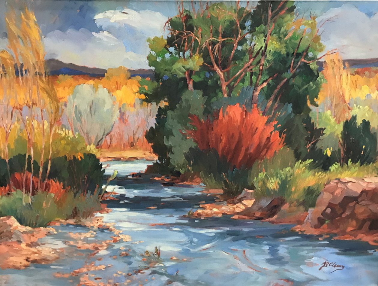 New Mexico Herbstfluss von Barbara Cleary