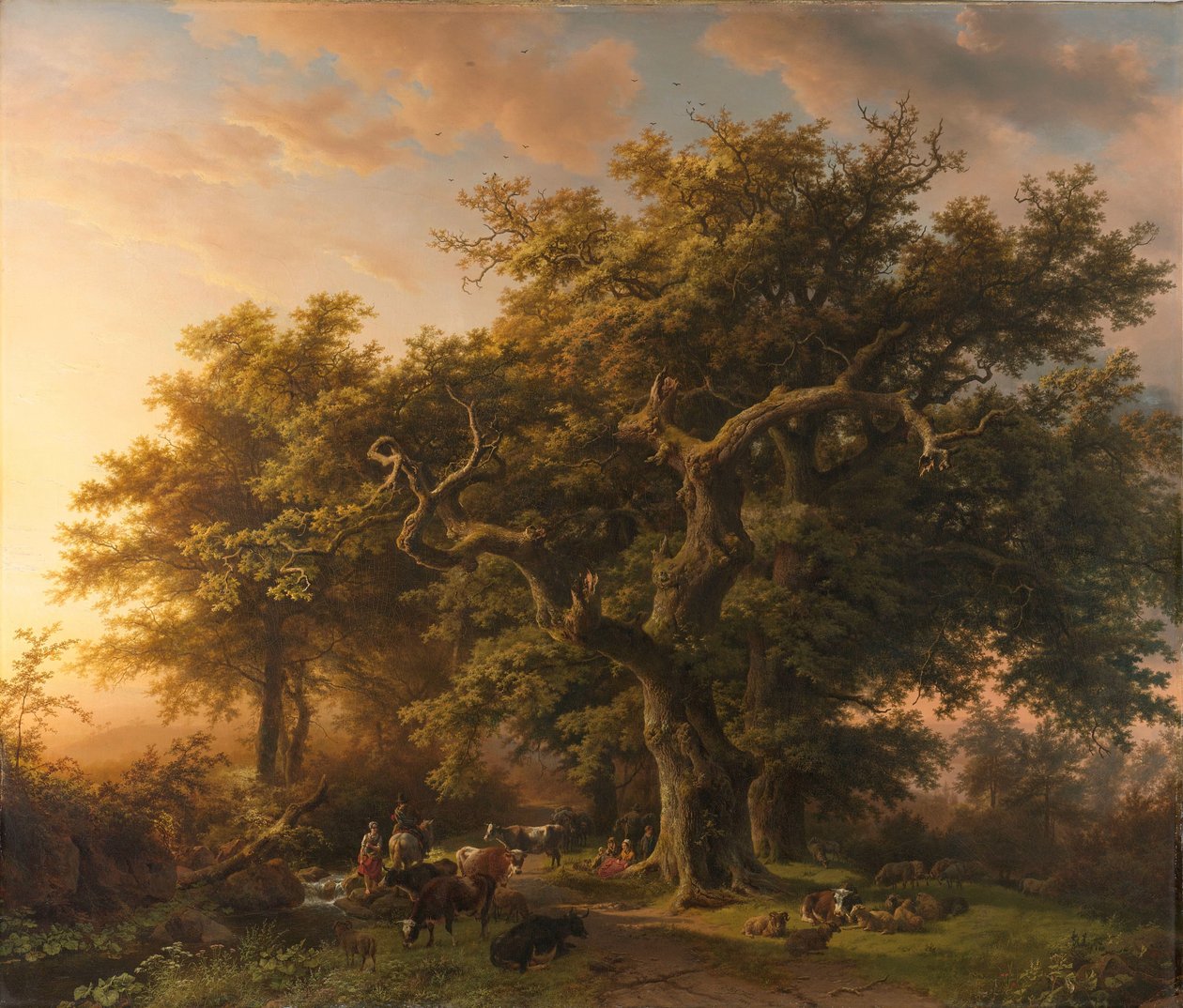 Waldszene von Barend Cornelis Koekkoek
