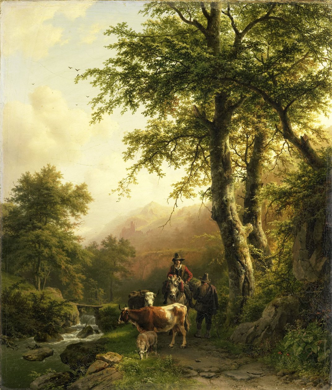 Italienische Landschaft von Barend Cornelis Koekkoek