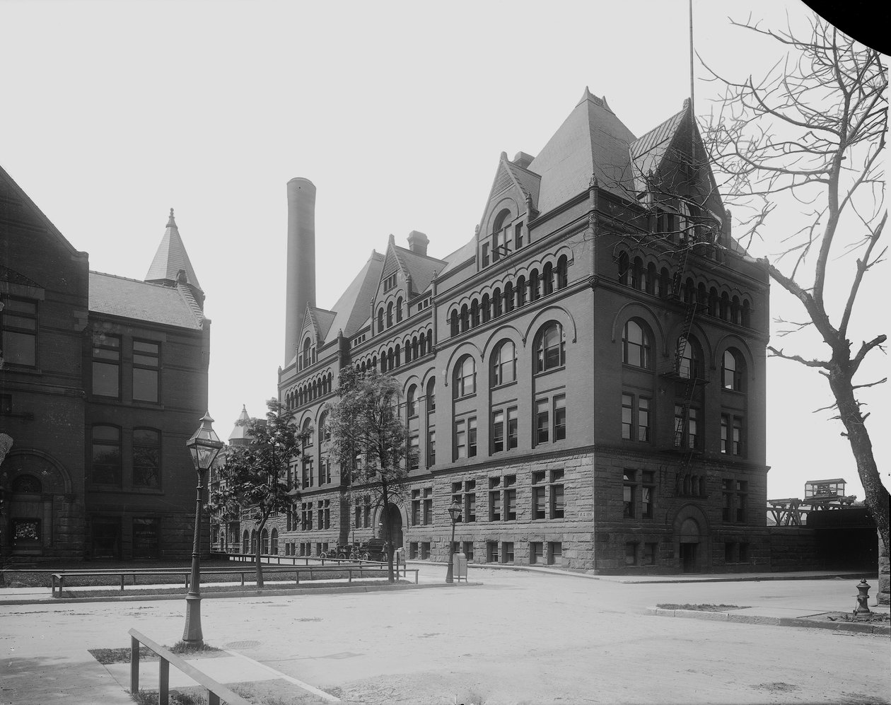 Armour Institute, Chicago, Illinois, USA, ca. 1892 (s/w Foto) von Barnes and Crosby