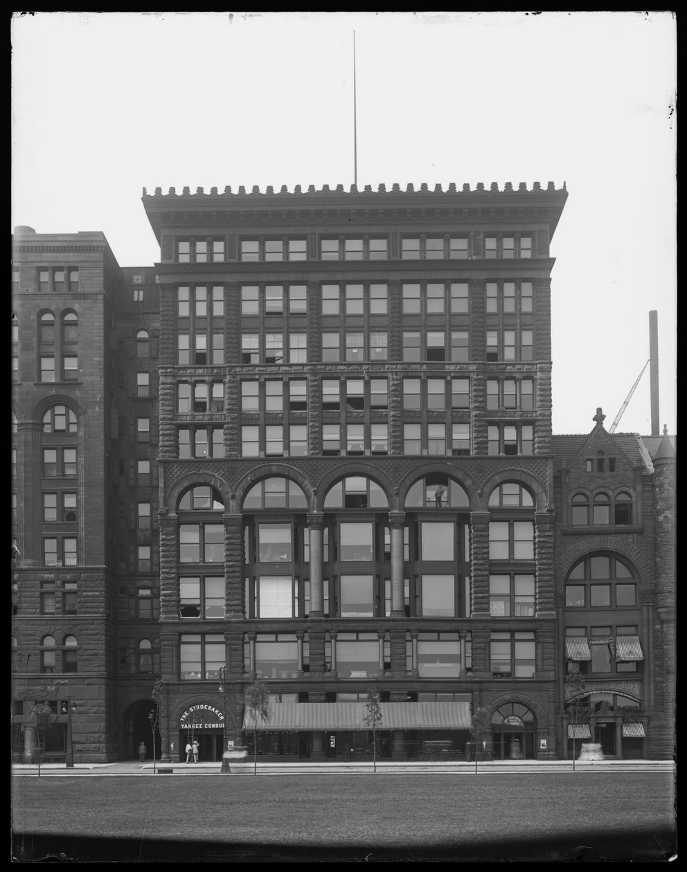 Kunstgebäude, Chicago, Illinois, USA, ca. 1903 (s/w Foto) von Barnes and Crosby