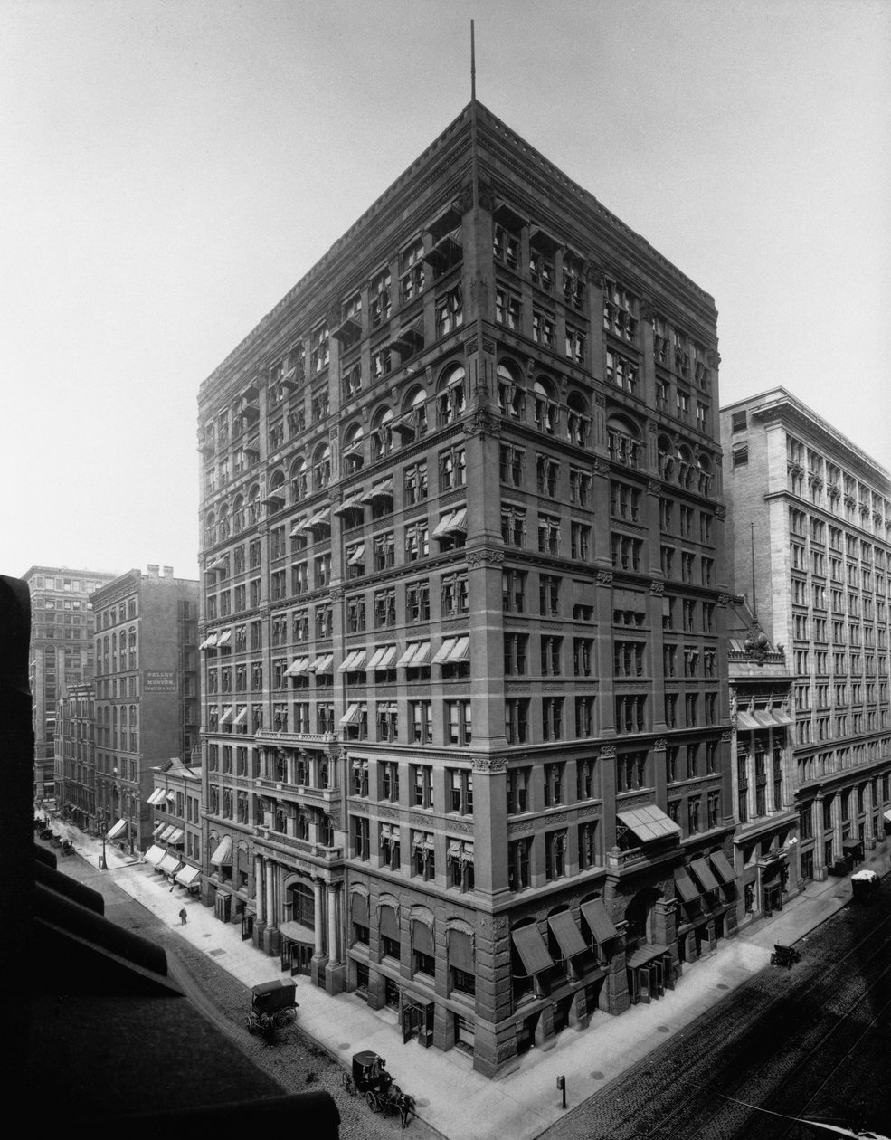 Home Insurance Building, Chicago, Illinois, USA, ca. 1905 (s/w Foto) von Barnes and Crosby