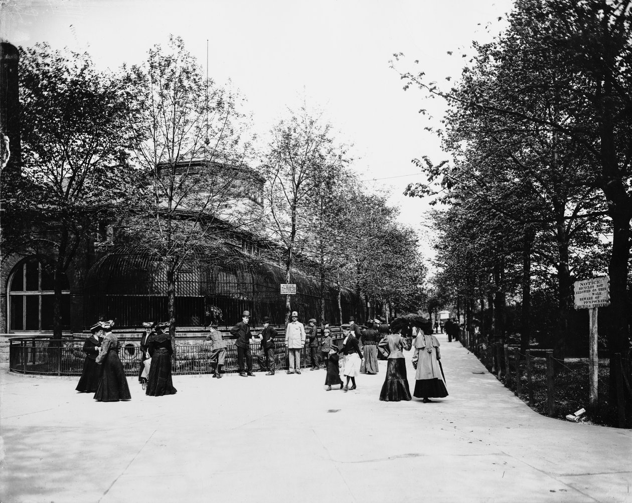 Lincoln Park Zoo, Chicago, Illinois, USA, um 1900 von Barnes and Crosby