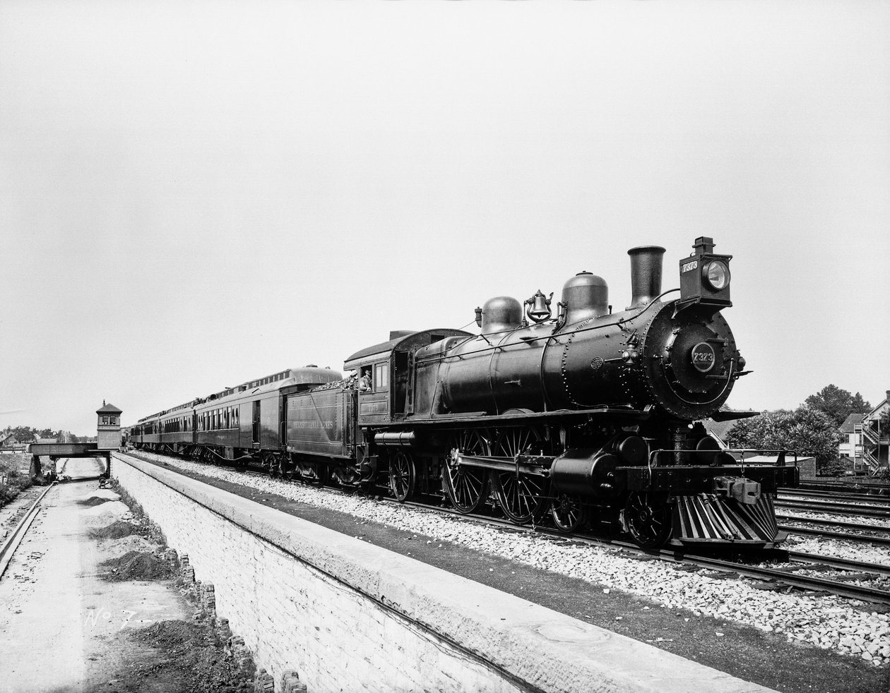 Pennsylvania Limited Zug, Chicago, Illinois, USA, ca. 1908 von Barnes and Crosby