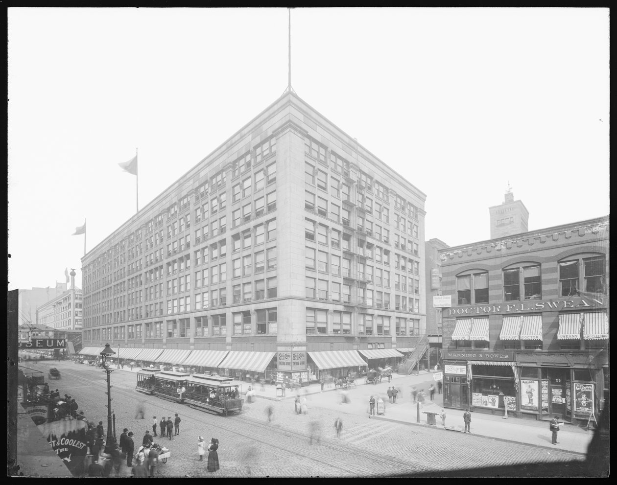 Siegel, Cooper & Company Gebäude, Chicago, Illinois, USA, ca. 1905 (s/w Foto) von Barnes and Crosby