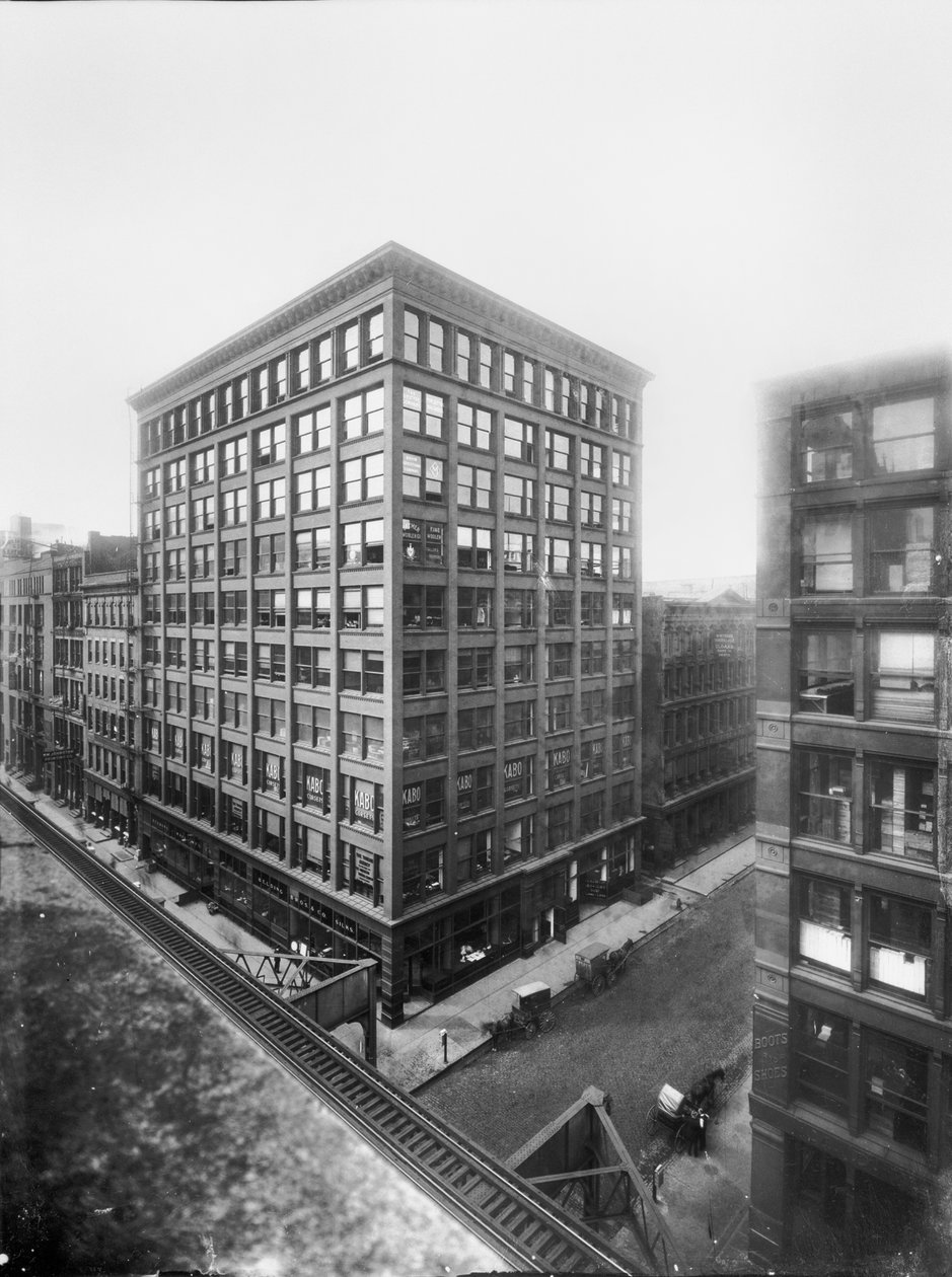 Williams Building, Chicago, Illinois, USA, ca. 1905 (s/w Foto) von Barnes and Crosby