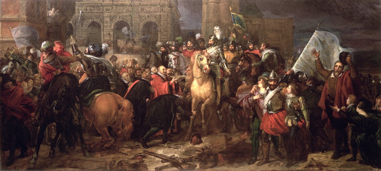 Einzug von Henri IV in Paris, 22. März 1594 von Baron François Pascal Simon Gérard
