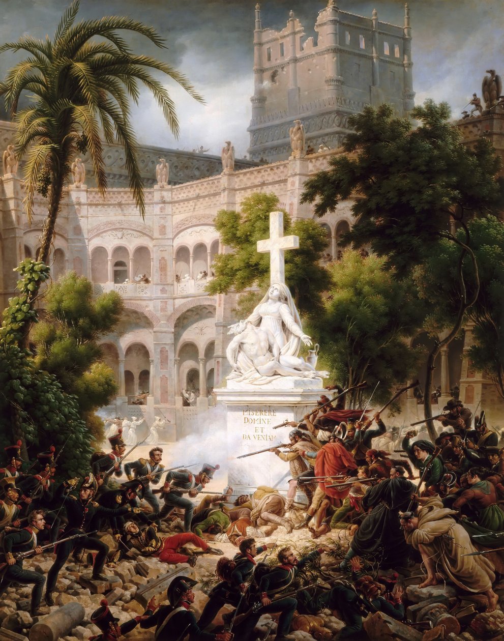 Angriff auf das Kloster Santa Engracia, 8. Februar 1809 von Baron Lejeune Louis François