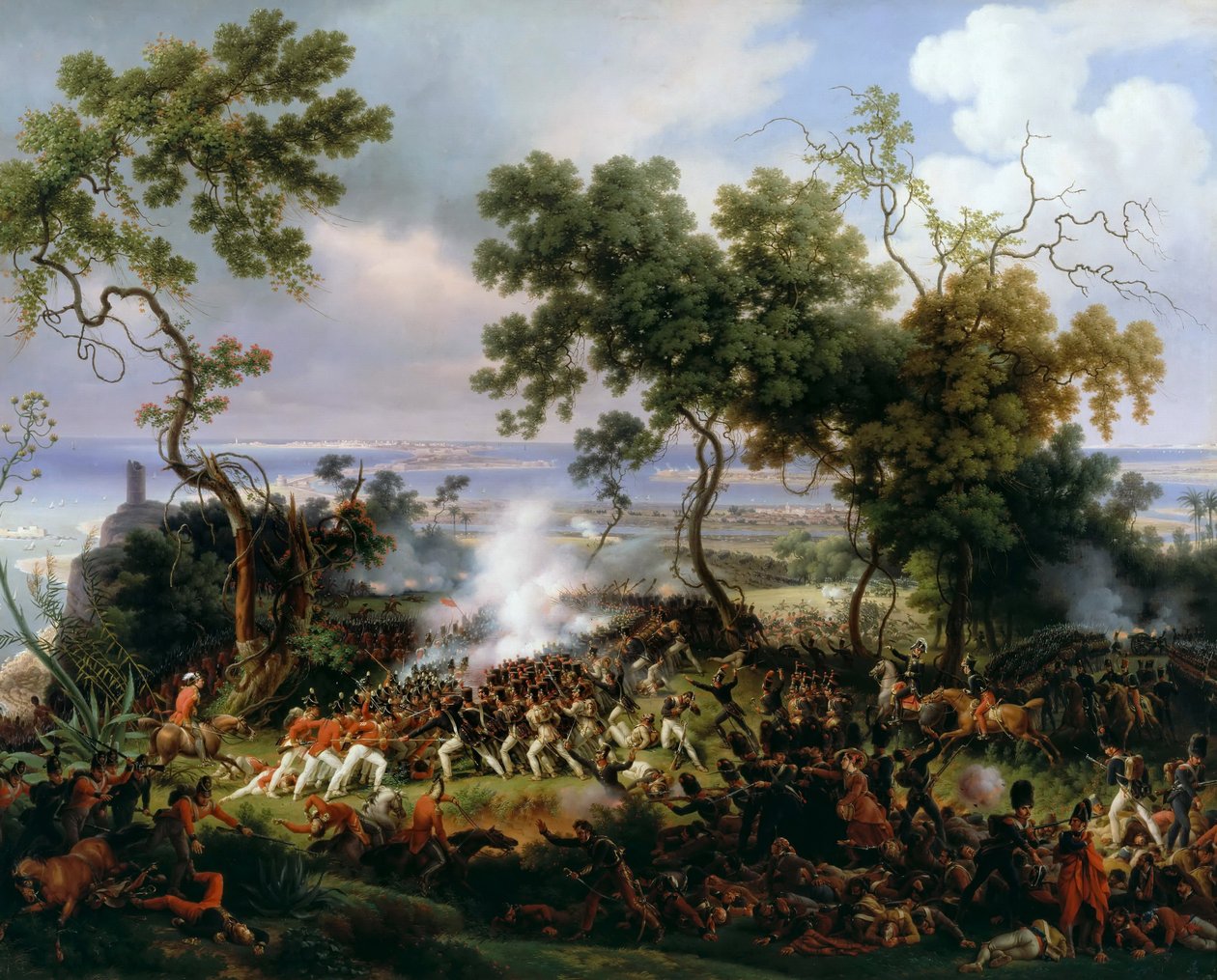 Die Schlacht von Barrosa, 5. März 1811 von Baron Lejeune Louis François