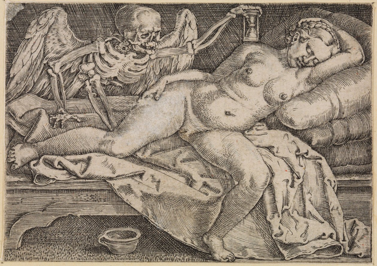 Das ruhende Weib und der Tod von Barthel Beham