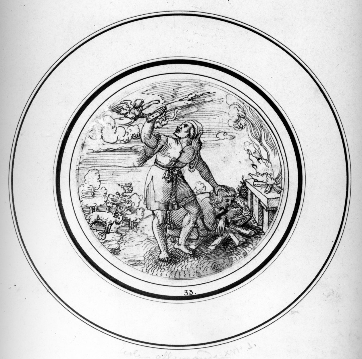 Das Opfer Isaaks von Barthel Beham: hochwertiger Kunstdruck