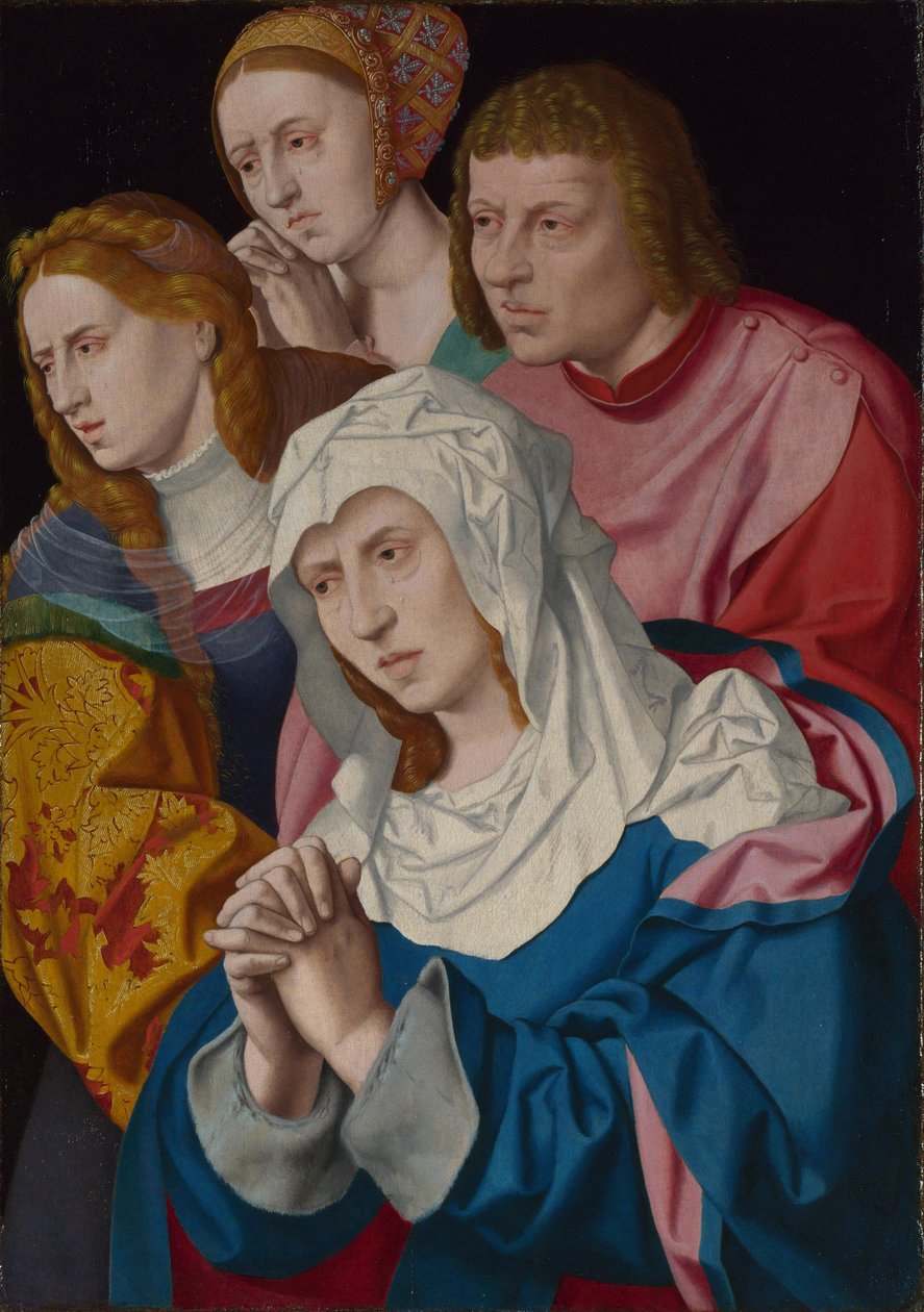 Die Jungfrau, der heilige Johannes, die heilige Maria Magdalena und eine heilige Frau, ca. 1535 von Bartholomaeus Bruyn