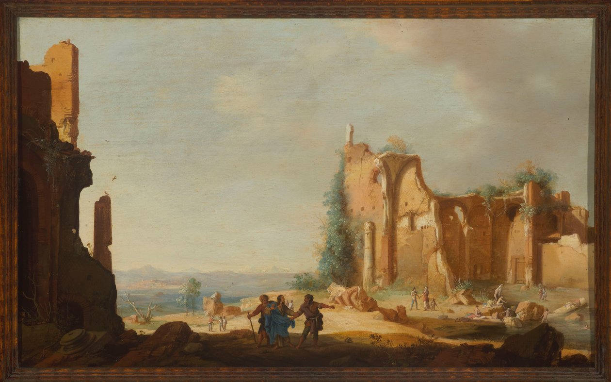 Christus auf dem Weg nach Emmaus von Bartholomeus Breenbergh