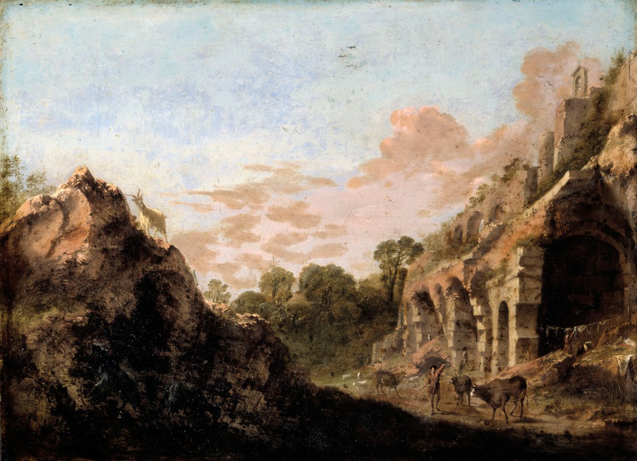 Landschaft mit Ruinen von Bartholomeus Breenbergh