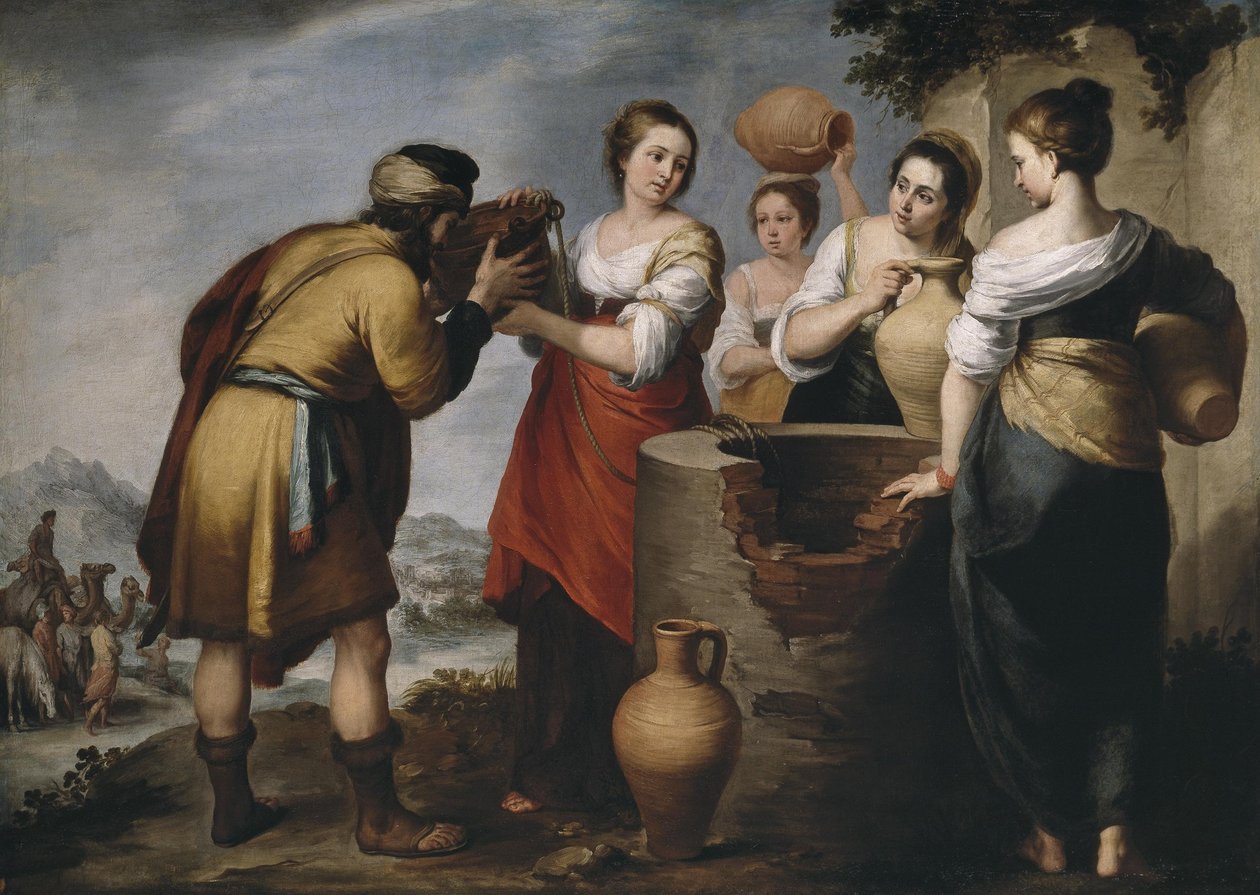 Rebecca und Eliezer von Bartolomé Esteban Murillo