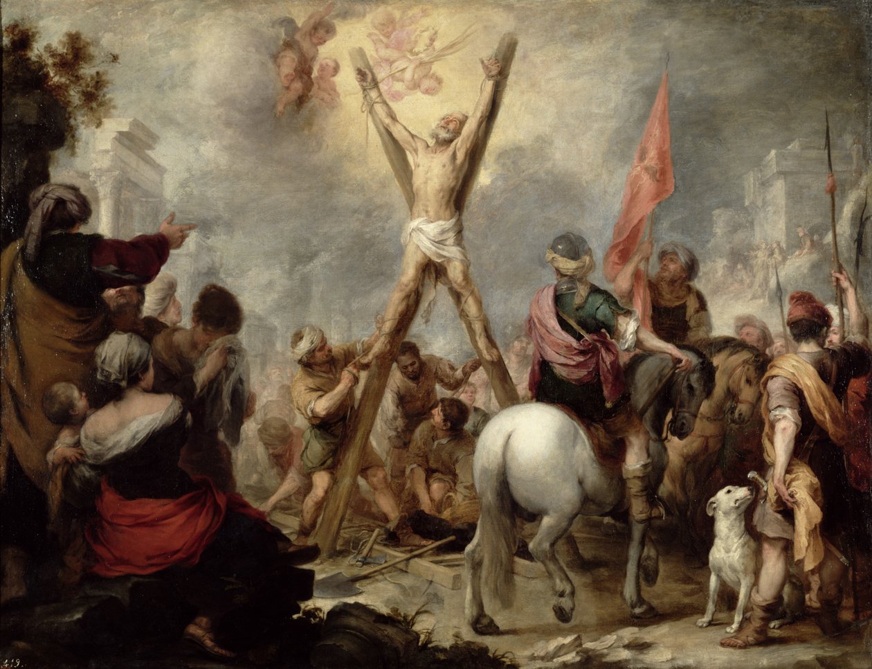 Das Martyrium des Heiligen Andreas, 1675-82 von Bartolomé Esteban Murillo
