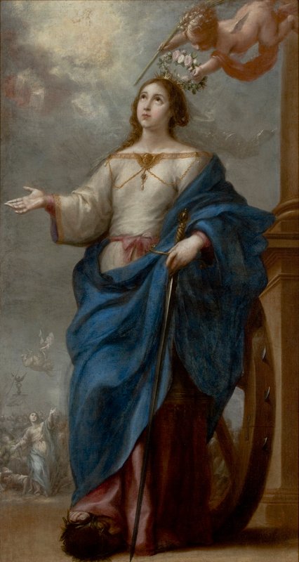 Heilige Katharina von Alexandria von Bartolomé Esteban Murillo