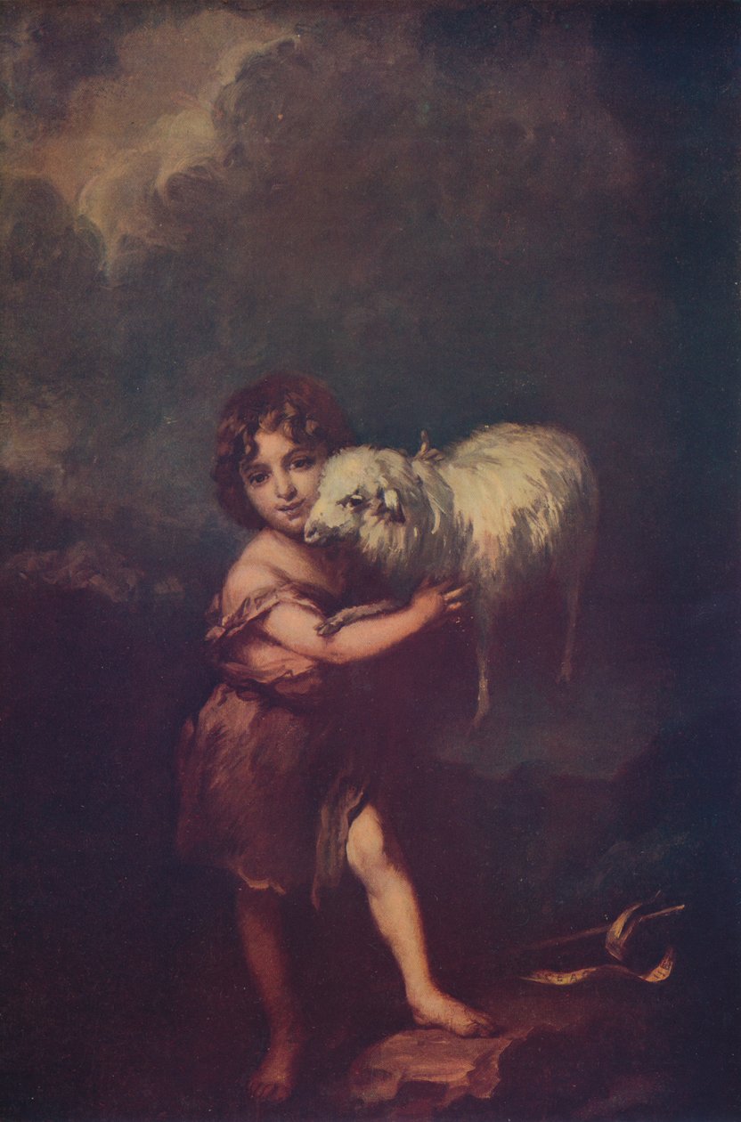 St. Johannes und das Lamm von Bartolomé Esteban Murillo