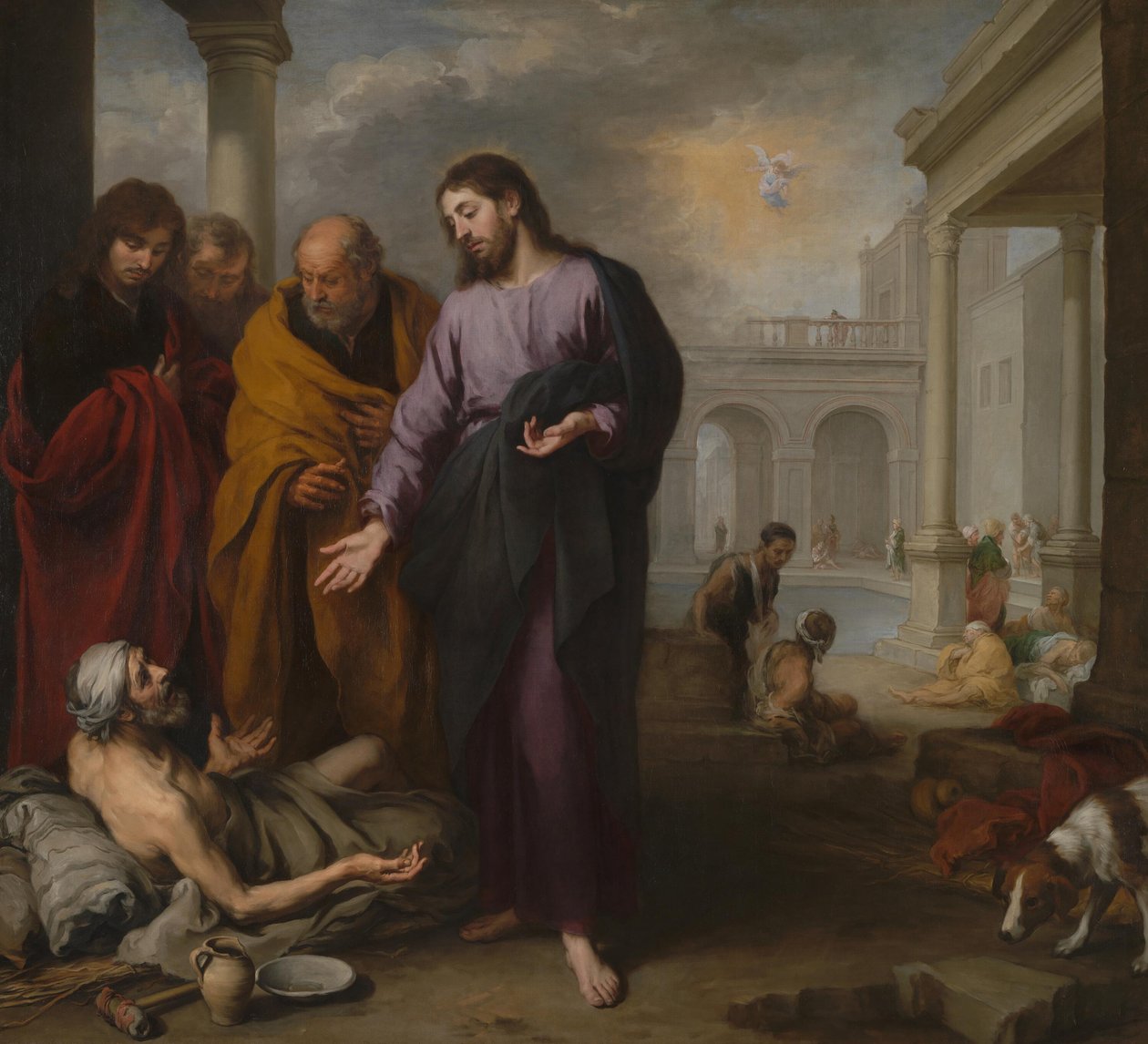 Christus heilt den Gelähmten am Teich Bethesda von Bartolomé Esteban Murillo