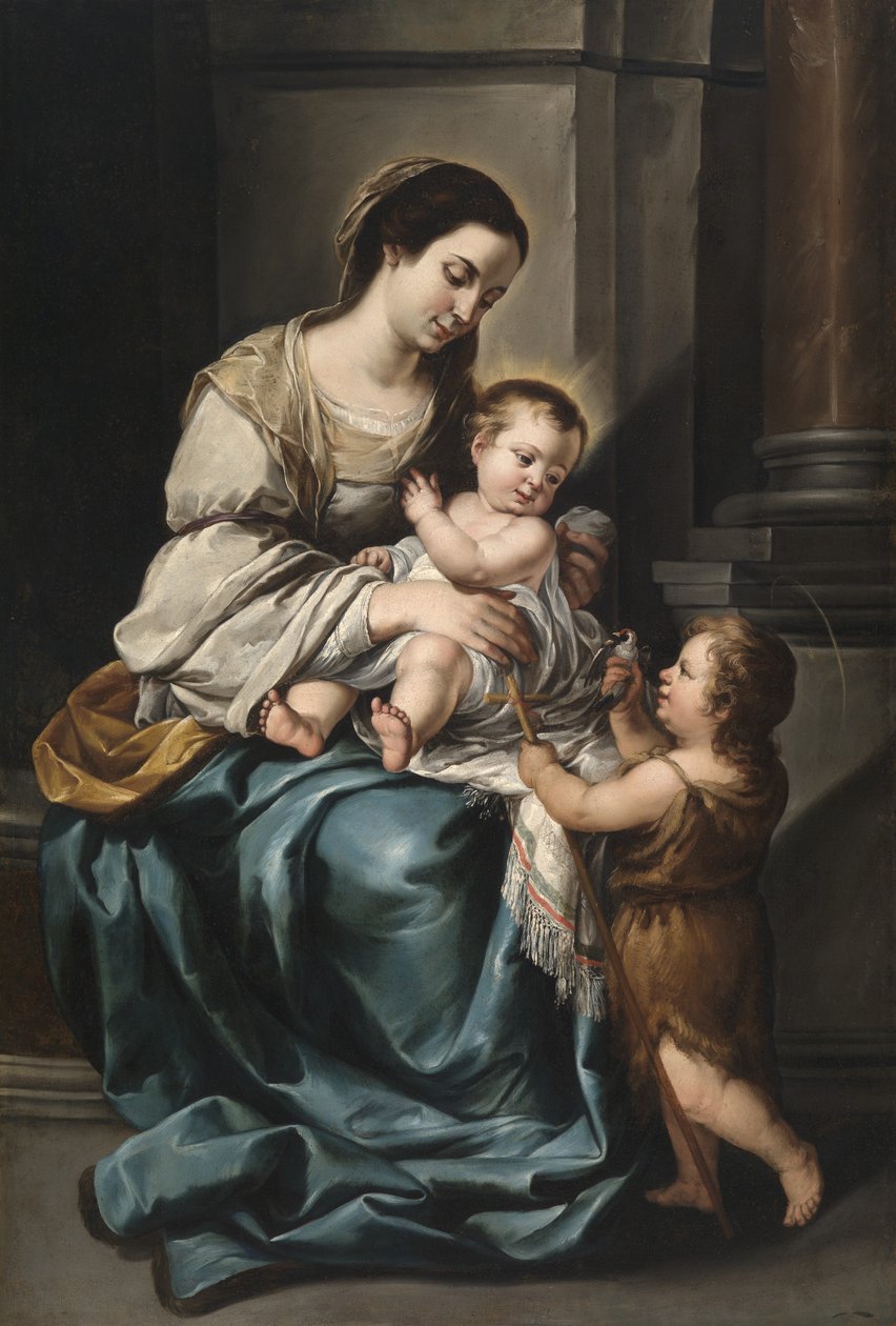 La Serrana oder Madonna mit Kind und dem kleinen Johannes von Bartolomé Esteban Murillo