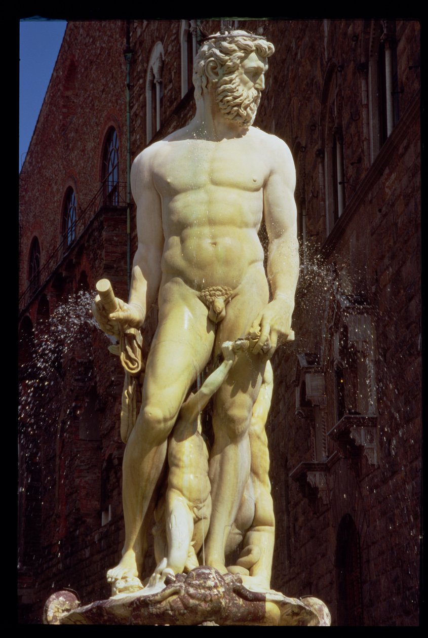 Der Neptunbrunnen (Detail) von Bartolomeo Ammannati